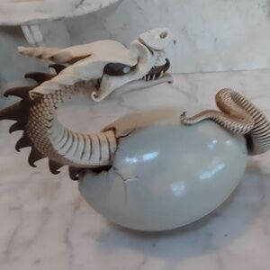 Dragon Hatching from Egg Original Sculpture